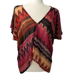 Charlotte Russe Womrns Tribal Print Top